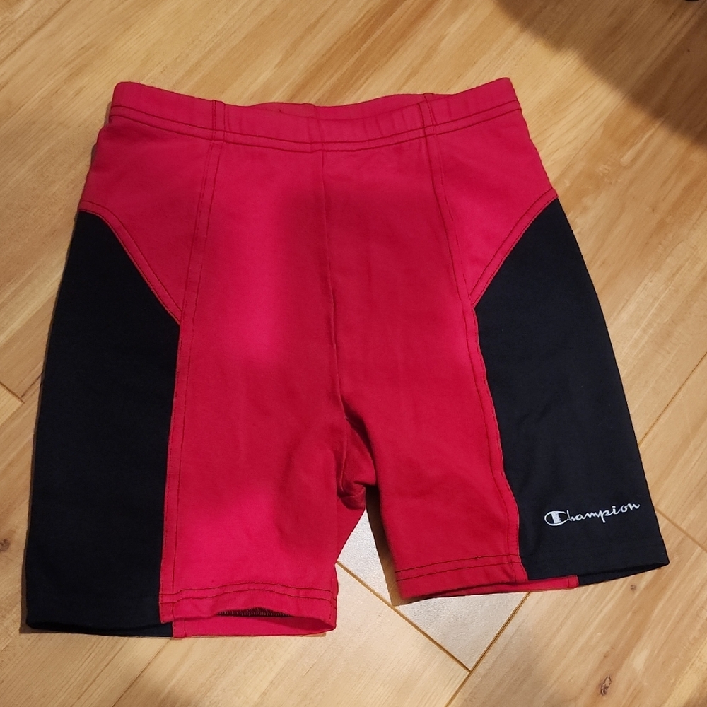 Champion Red and Black Performance Shorts